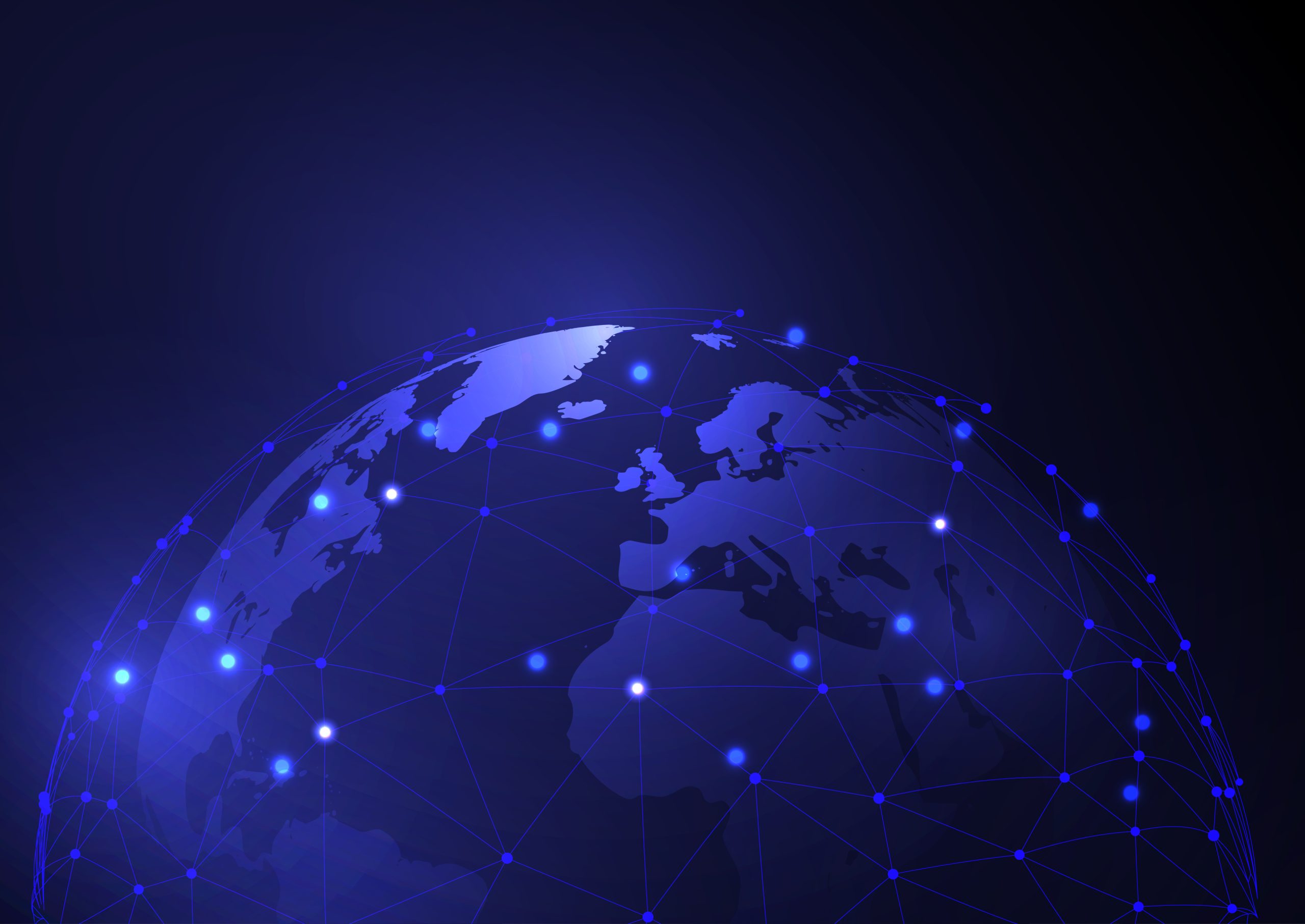 Abstract background with a global communications design
